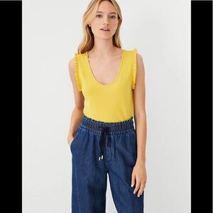 Ann Taylor I Ruffle Trim Tank